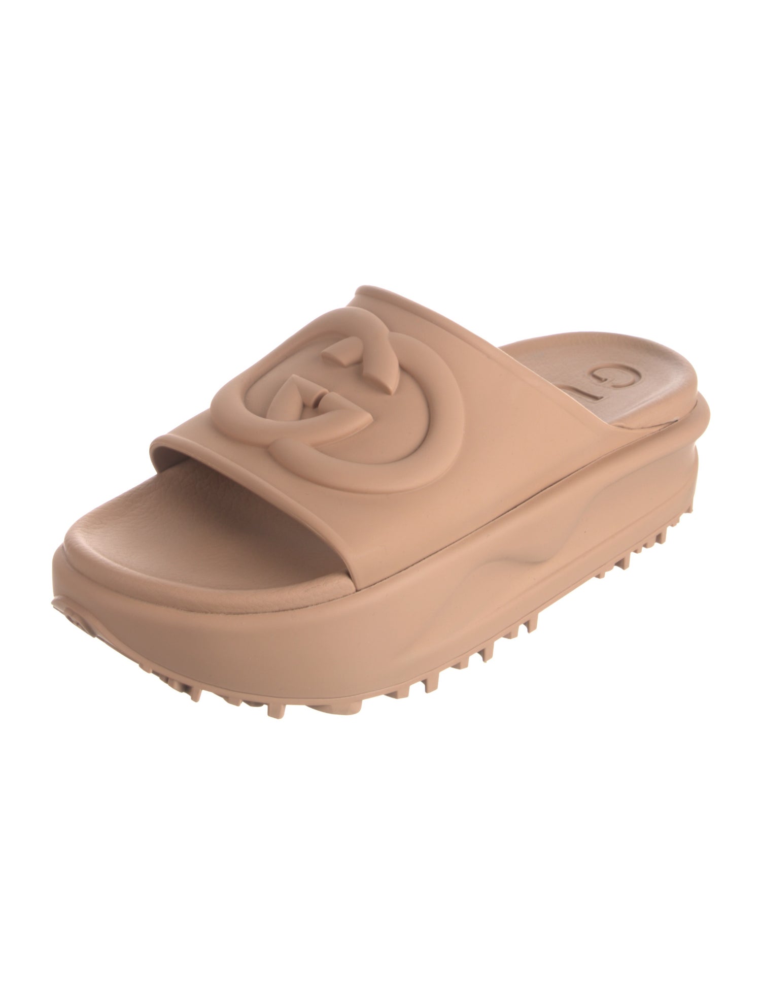 Gucci Interlocking G Logo Rubber Slides